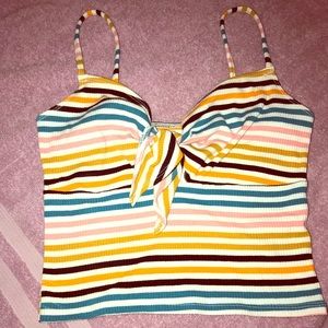 Colorful striped tank top